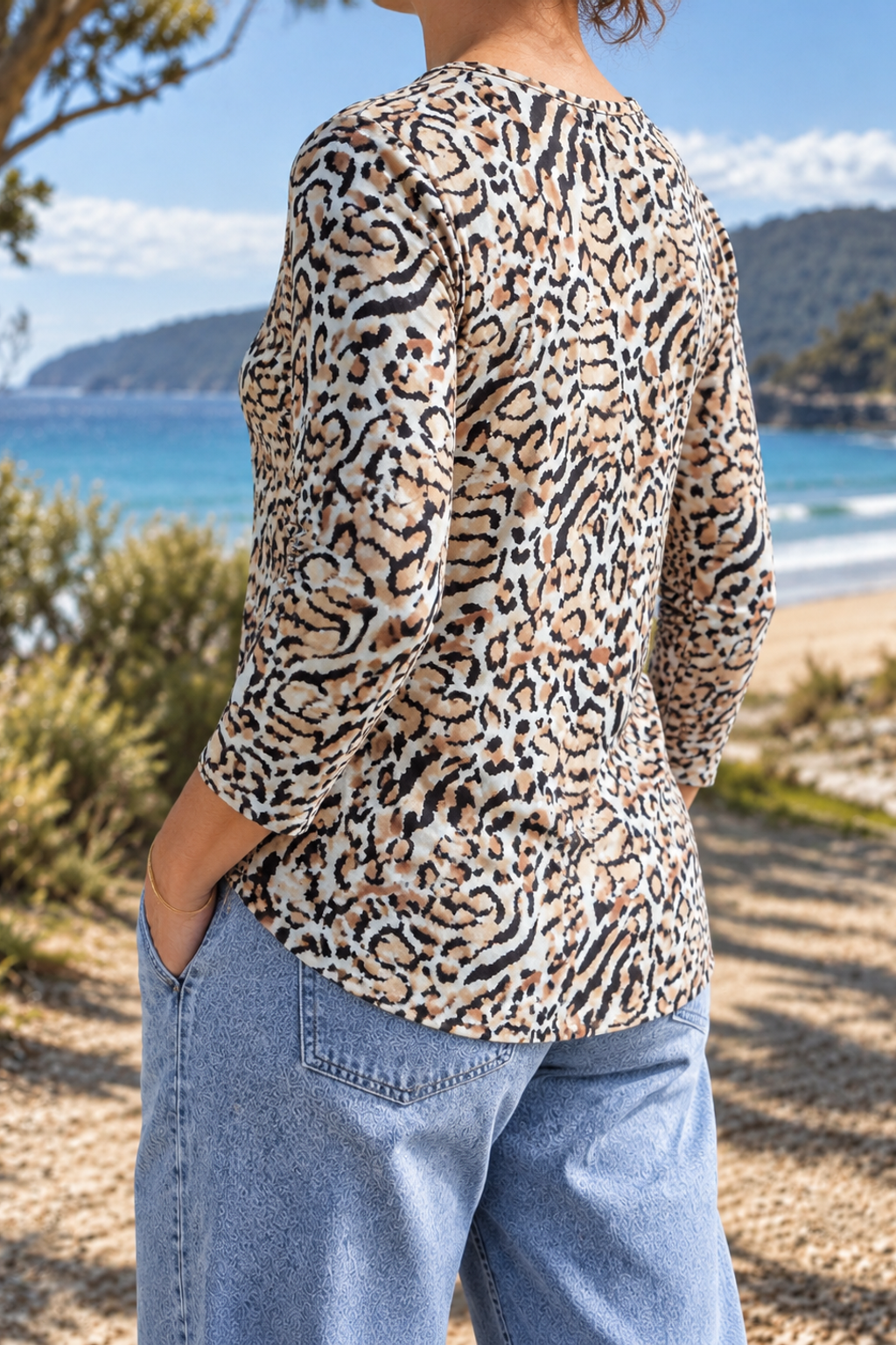 Jessamy blouse, side-back view