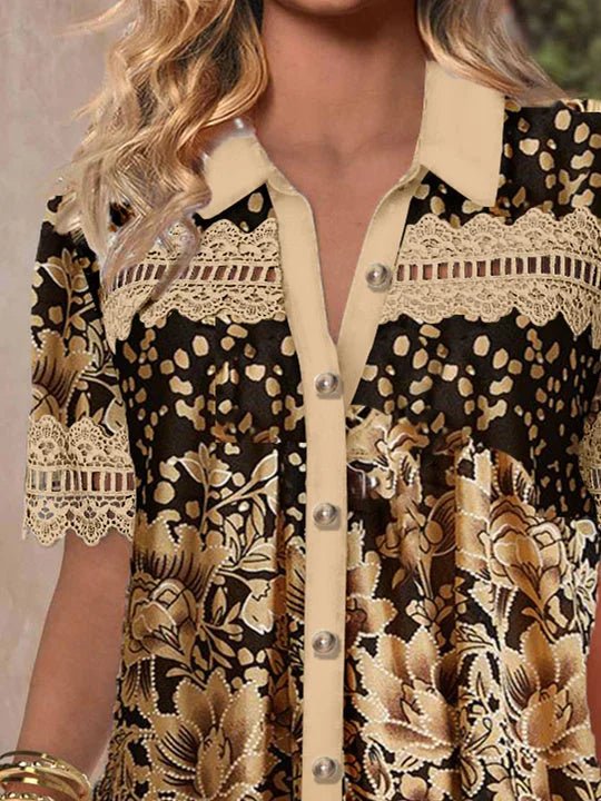 Cora | Lace Graphic Top