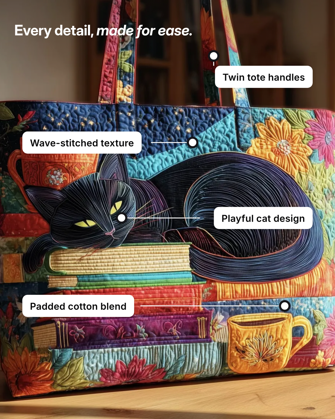 Caelia | Padded Tote Bag details