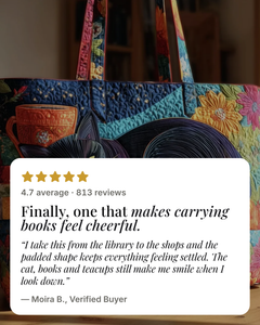 Caelia | Padded Tote Bag five star customer review