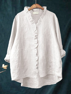 Vanessa | Retro Ruffle Blouse