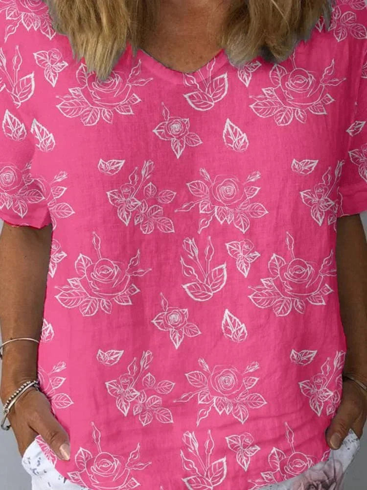 Trudy | Blooming Brushstrokes Tee