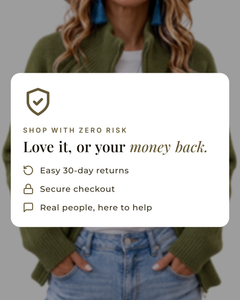 Christabel | Ribbed Zip Cardigan money-back guarantee