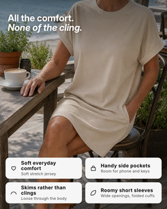 Clemmie | Relaxed Batwing T-Shirt Dress benefits