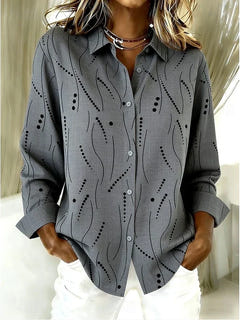 Penny | Dotted Line Print Blouse