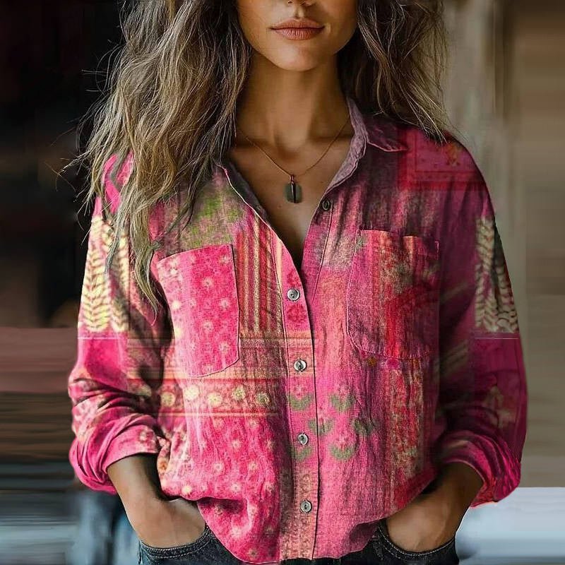Nuala | Vintage Printed Blouse