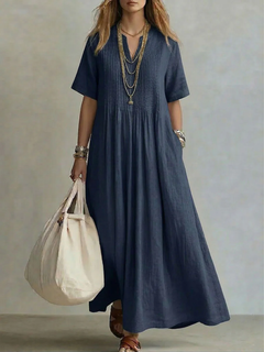 Juliane | Pleated Midi Dress