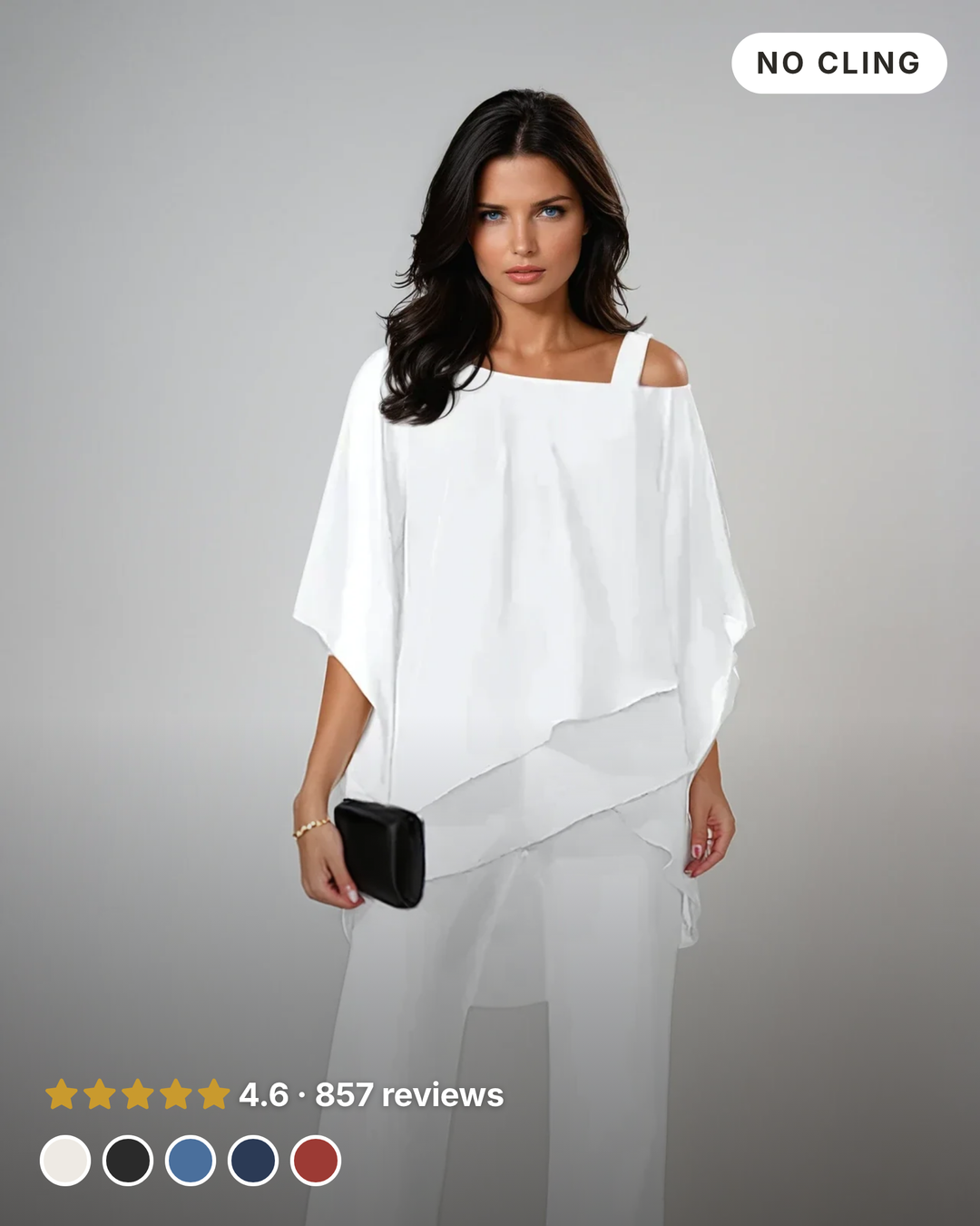Debra | Layered Two-Piece Set in white