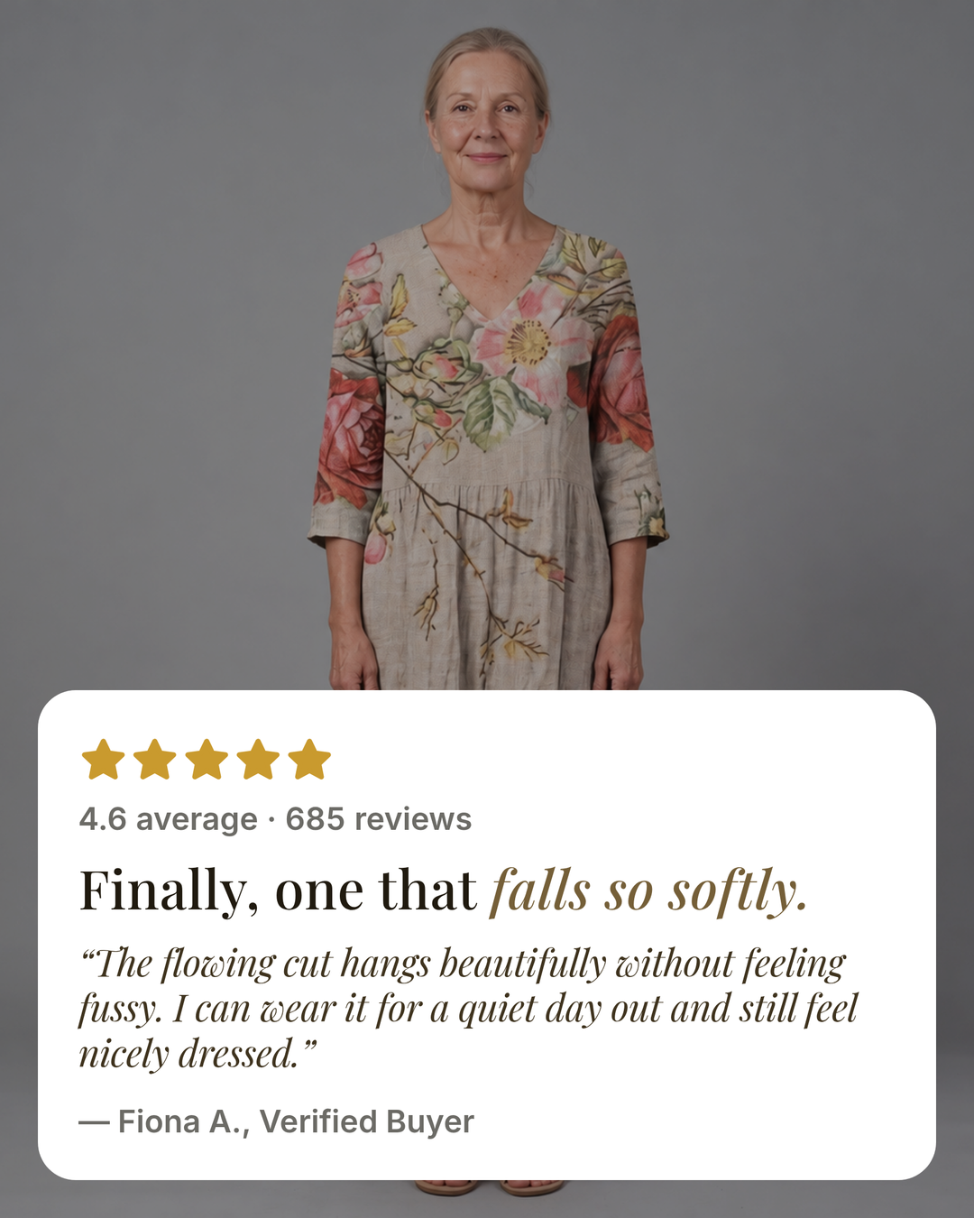 Delaney | Floral Summer Dress five star customer review