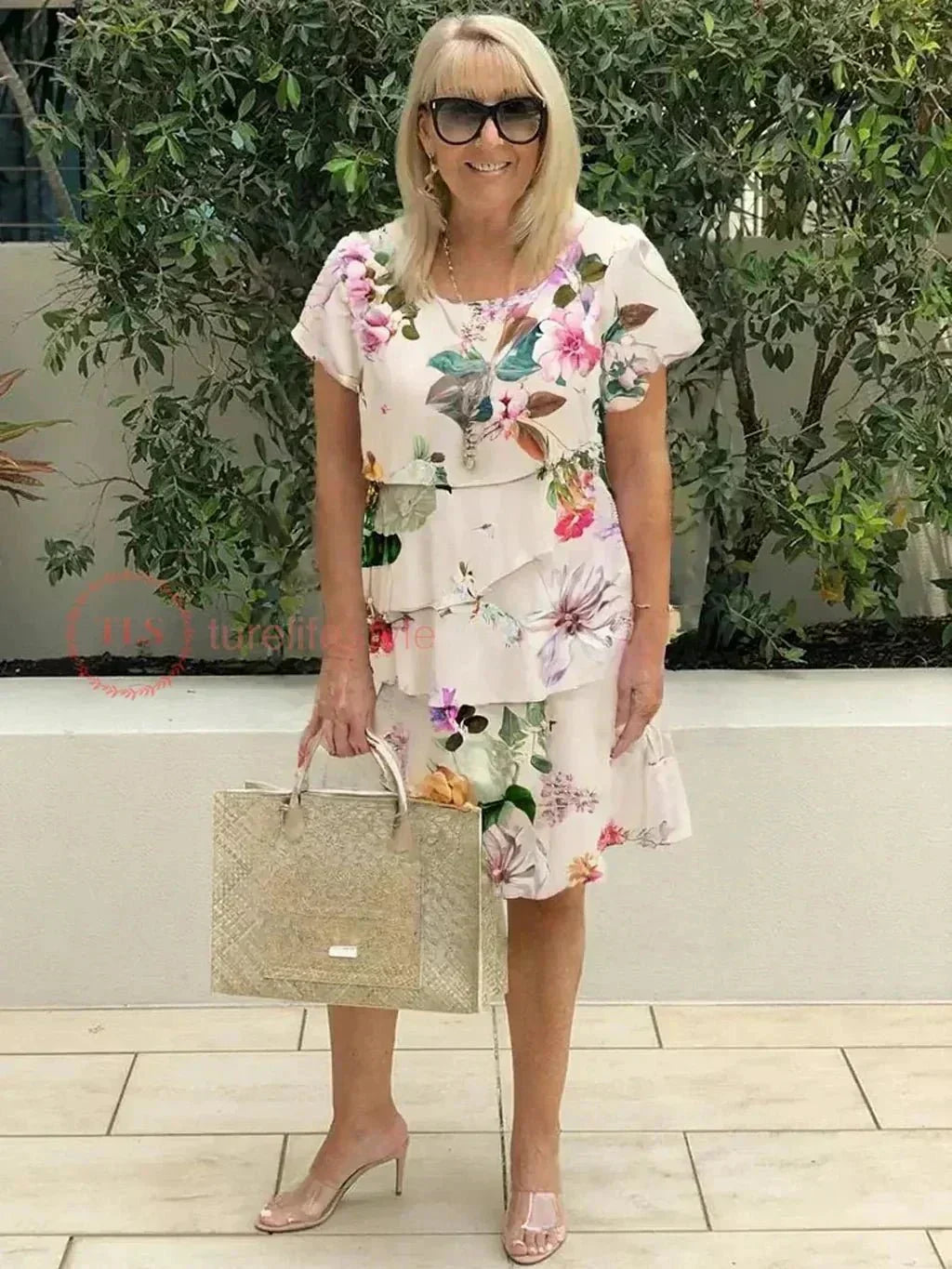 Kirsty | Cascading Floral Dress