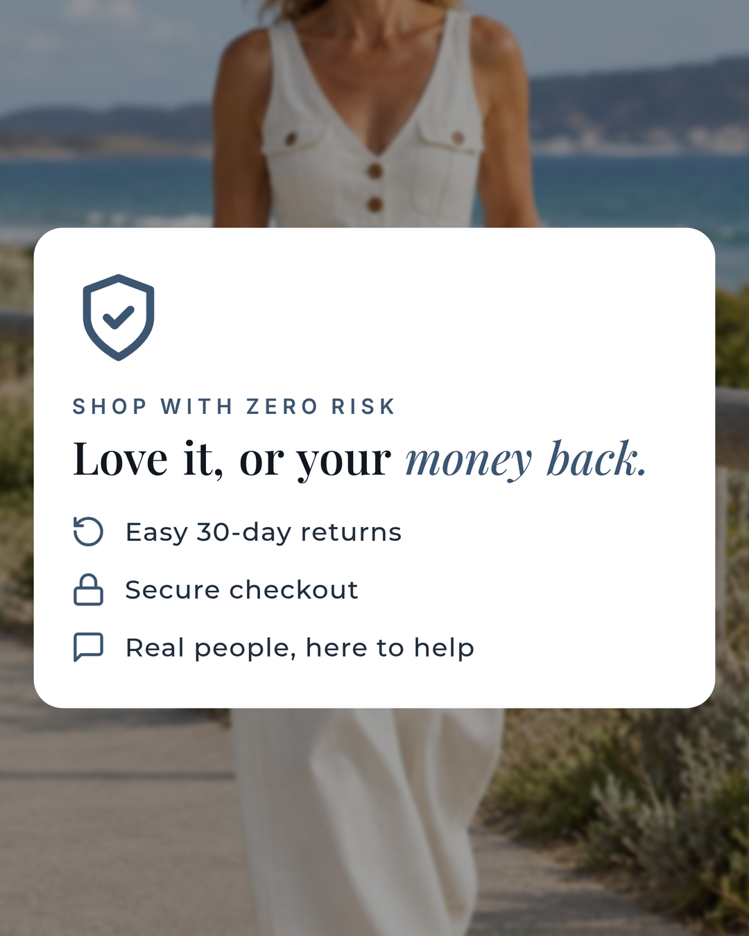Dottie | V-Neck Denim Jumpsuit money-back guarantee