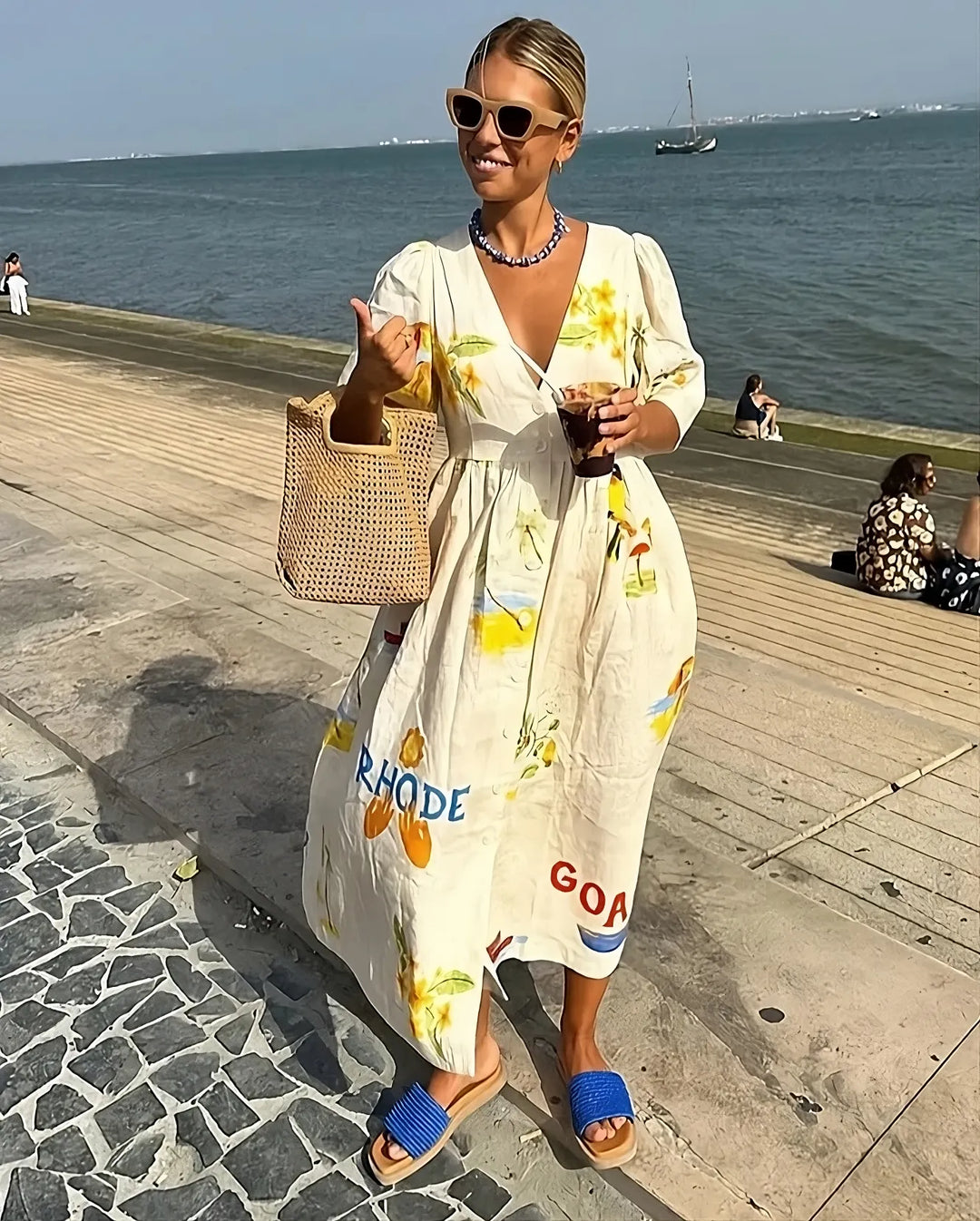 Irmina | Beautiful Greek Pattern Dress