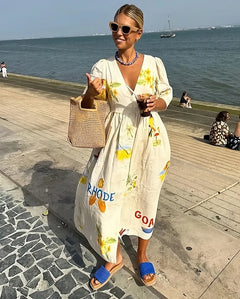 Irmina | Beautiful Greek Pattern Dress