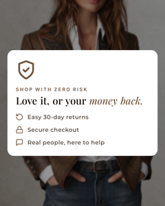 Dusty | Herringbone Panel Blazer money-back guarantee