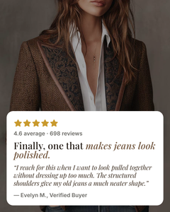 Dusty | Herringbone Panel Blazer five star customer review