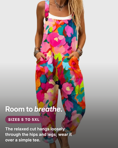 Elisha | Floral Overalls fit and sizes