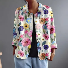 Veda | Painterly Floral Blazer