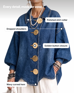 Esme | Oversized Denim Jacket details