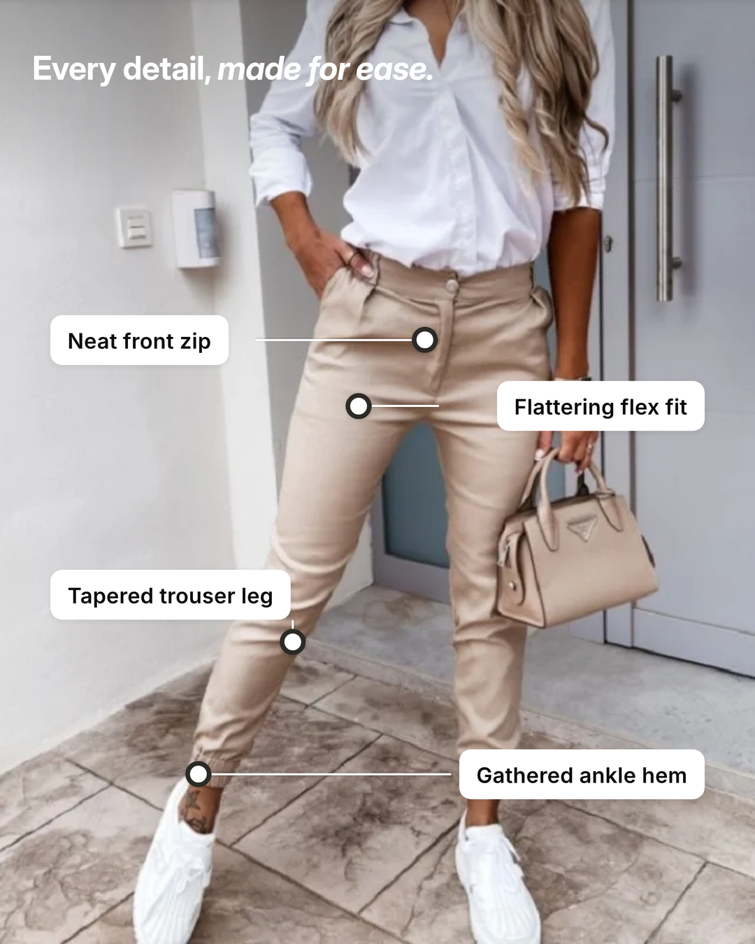 Evangeline | Versatile Chic Trousers details