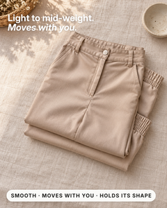 Evangeline | Versatile Chic Trousers fabric close-up