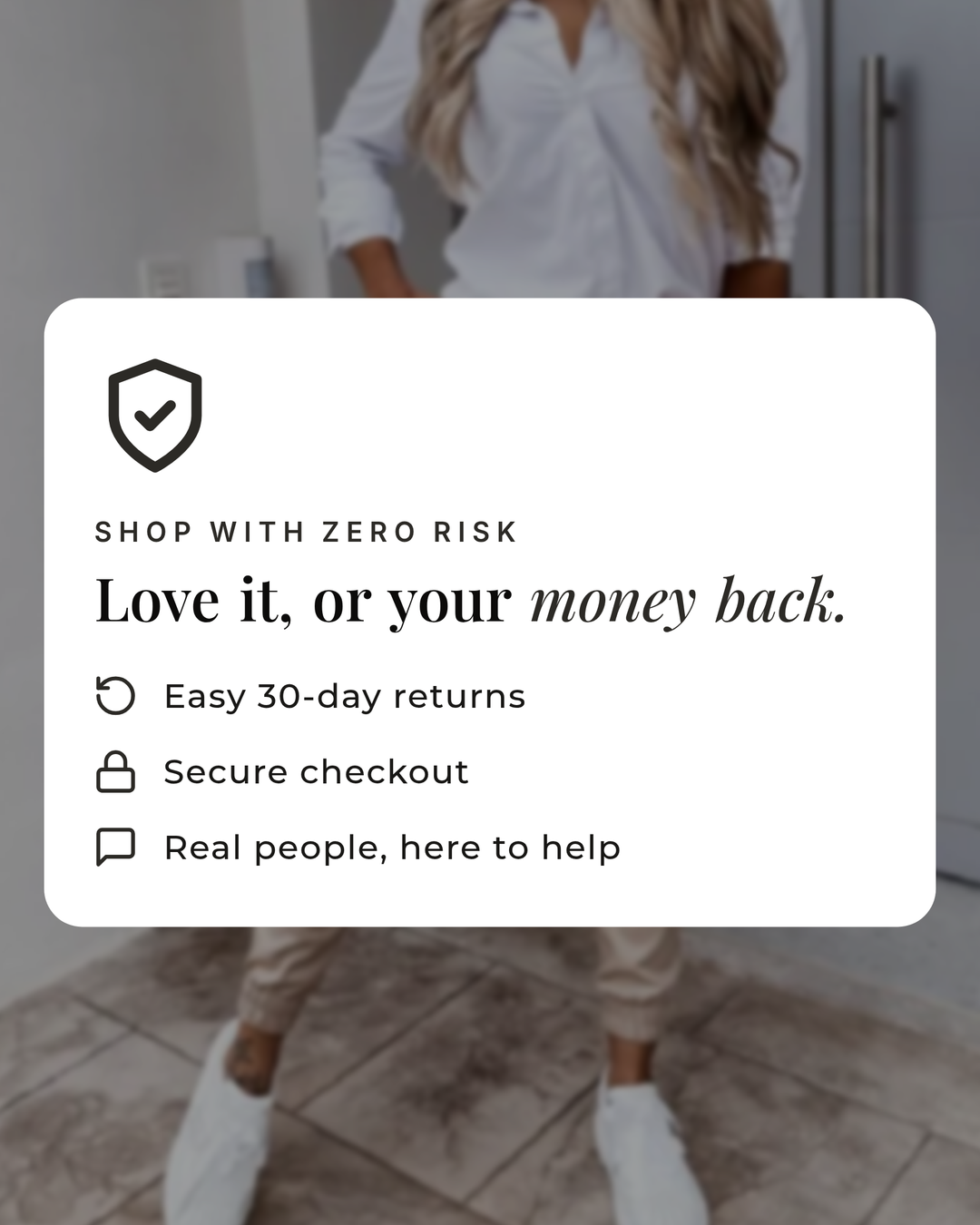 Evangeline | Versatile Chic Trousers money-back guarantee