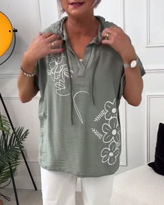 Lynnette | Floral Hooded Blouse