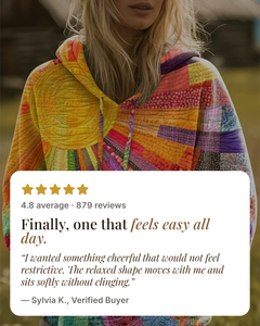 Fabienne | Bohemian Patchwork Hoodie five star customer review