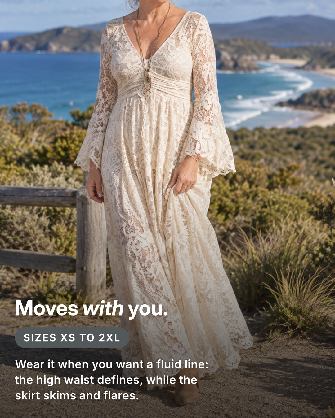 Fidelma | Mermaid Hem Maxi Dress fit and sizes