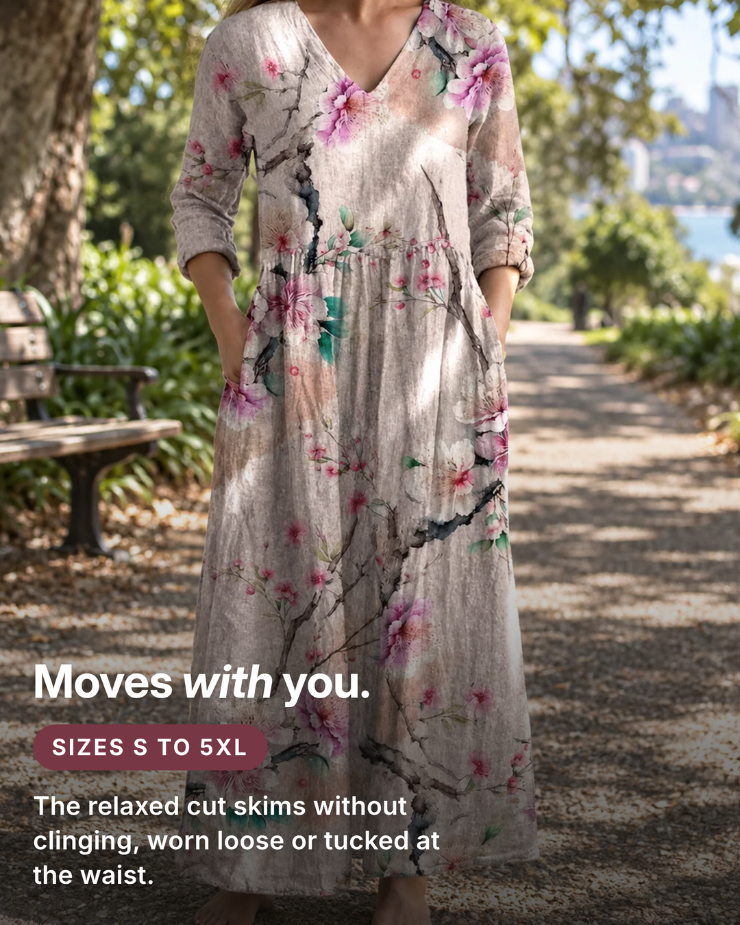 Filomena | Floral Summer Dress fit and sizes