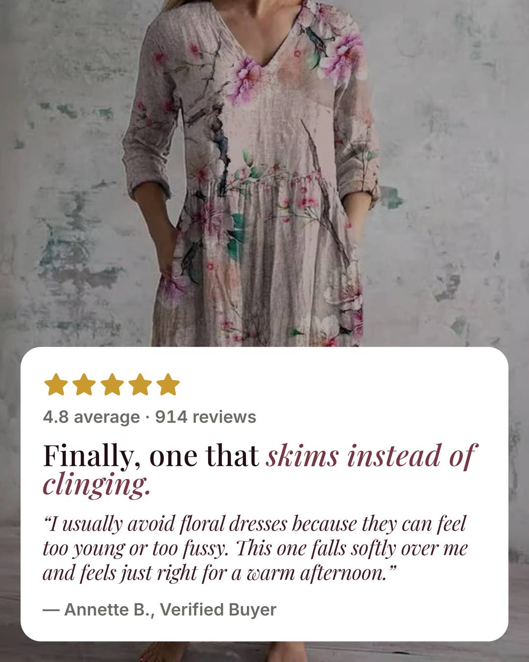 Filomena | Floral Summer Dress five star customer review