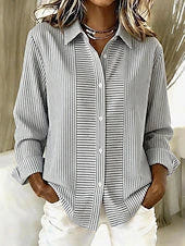 Mona | Lightweight Striped Blouse