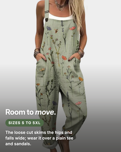Gail | Printed Overalls Wide-Leg fit and sizes