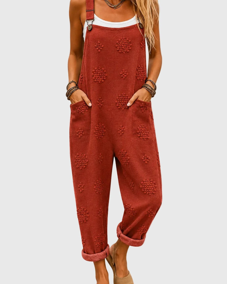 Galina | Comfort Overalls Brick Red