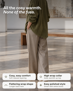 Gillian | Corduroy Wrap-Collar Overshirt benefits