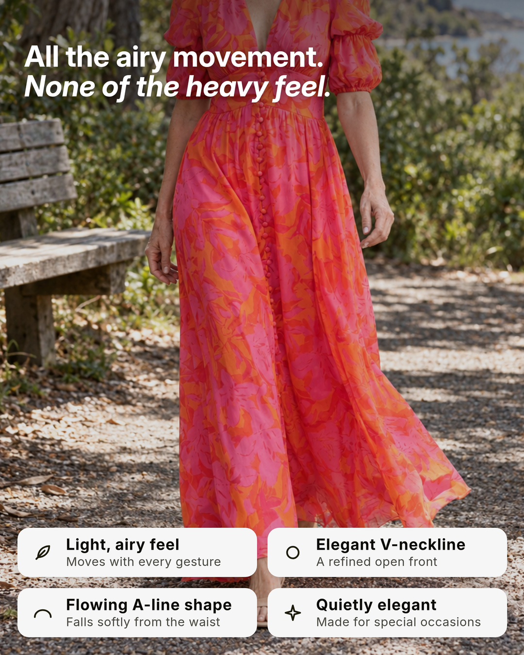 Grainne | V-Neck Maxi Dress benefits