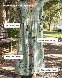 Halcyon | Floral Summer Dress details