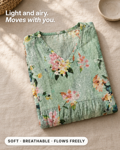 Halcyon | Floral Summer Dress fabric close-up