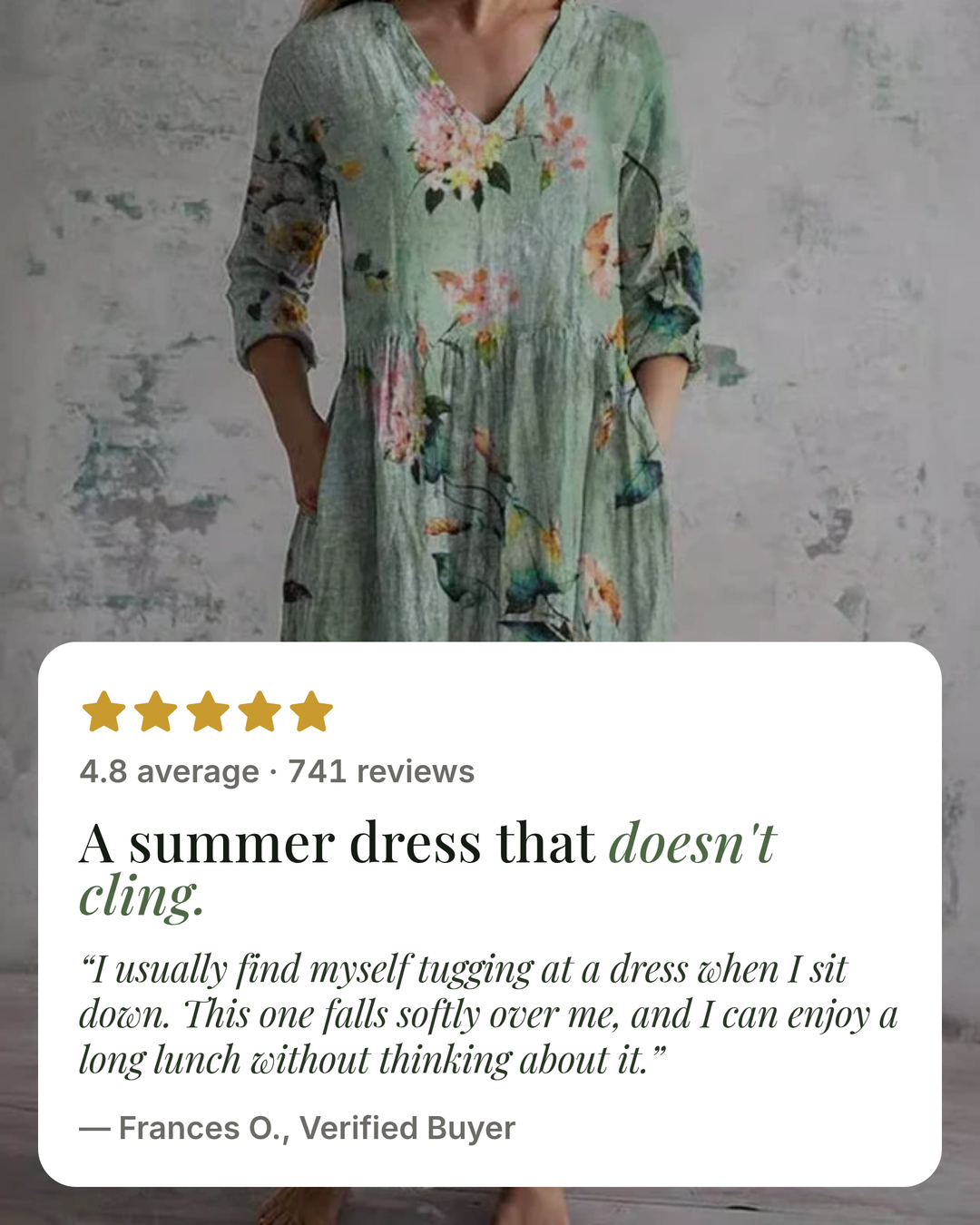 Halcyon | Floral Summer Dress five star customer review