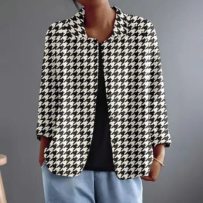Selby | Tailored Houndstooth Jacket