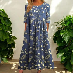 Colleen | Flirty Floral Midi Dress
