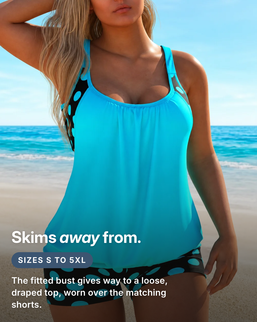 Henrietta | Tummy Control Tankini Set fit and sizes