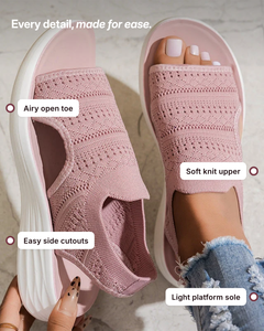 Hero | Breathable Knit Platform Sandals details