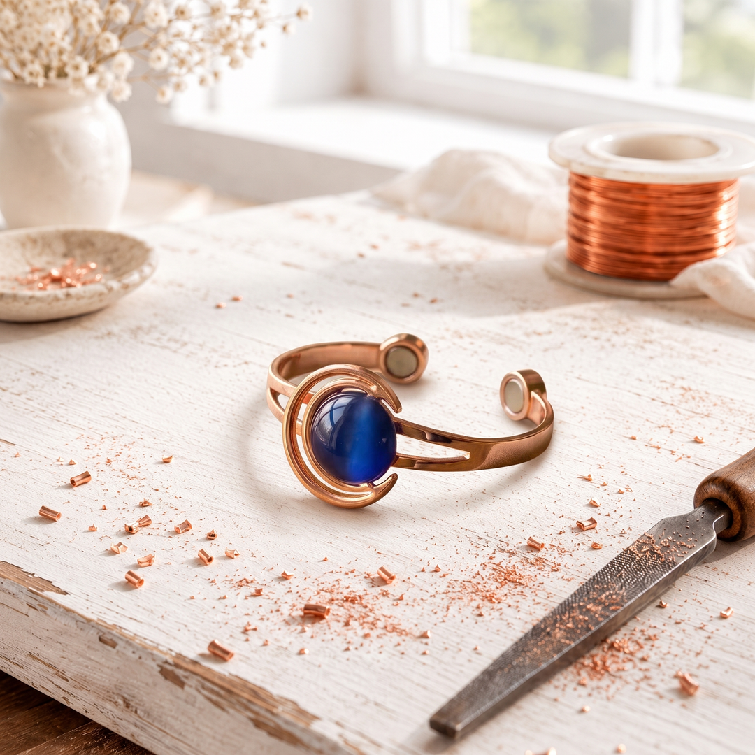 Clarissa | Crescent Copper Bracelet