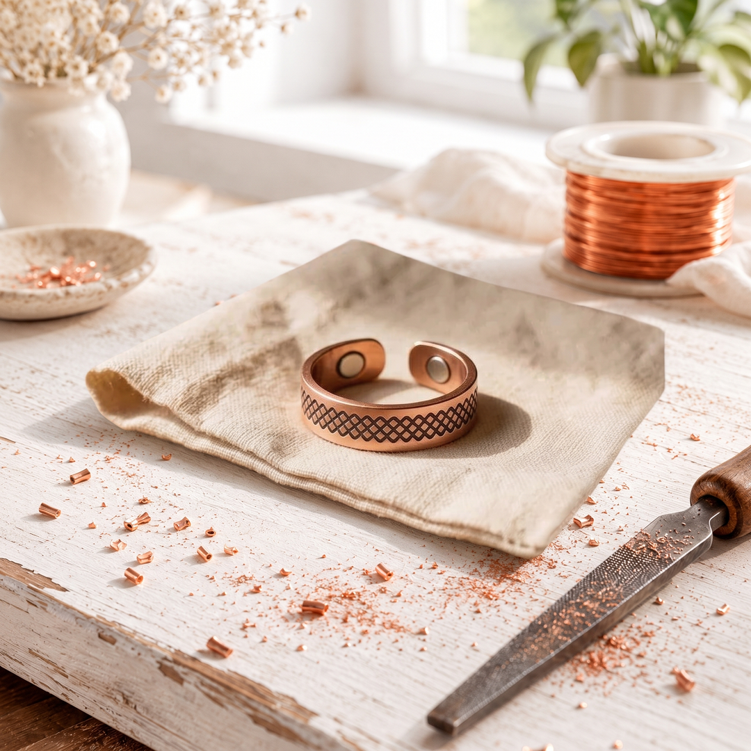Molly | Copper Lattice Ring