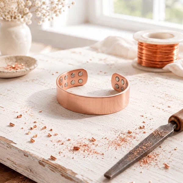 Sonja | Wide Copper Bracelet