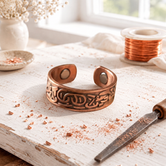 Rachel | Hand-Engraved Copper Ring
