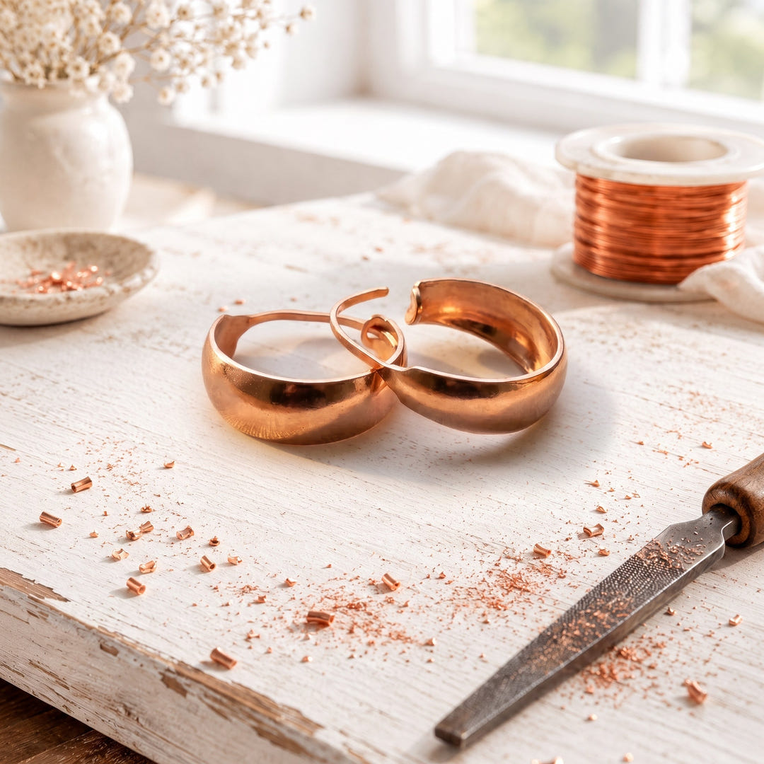 Gilda | Rounded Copper Hoops