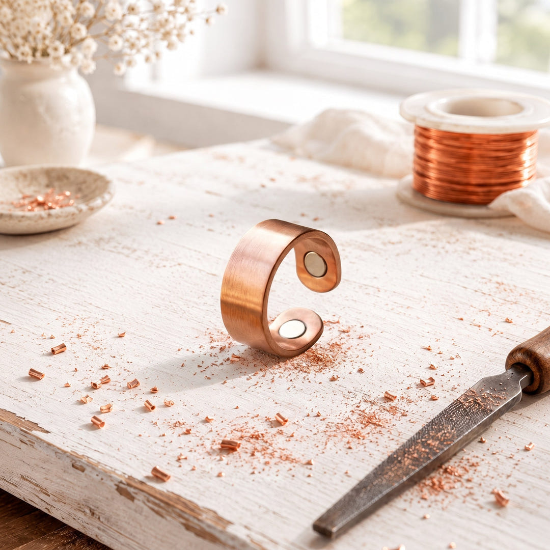 Claire | Hand-Hammered Copper Ring