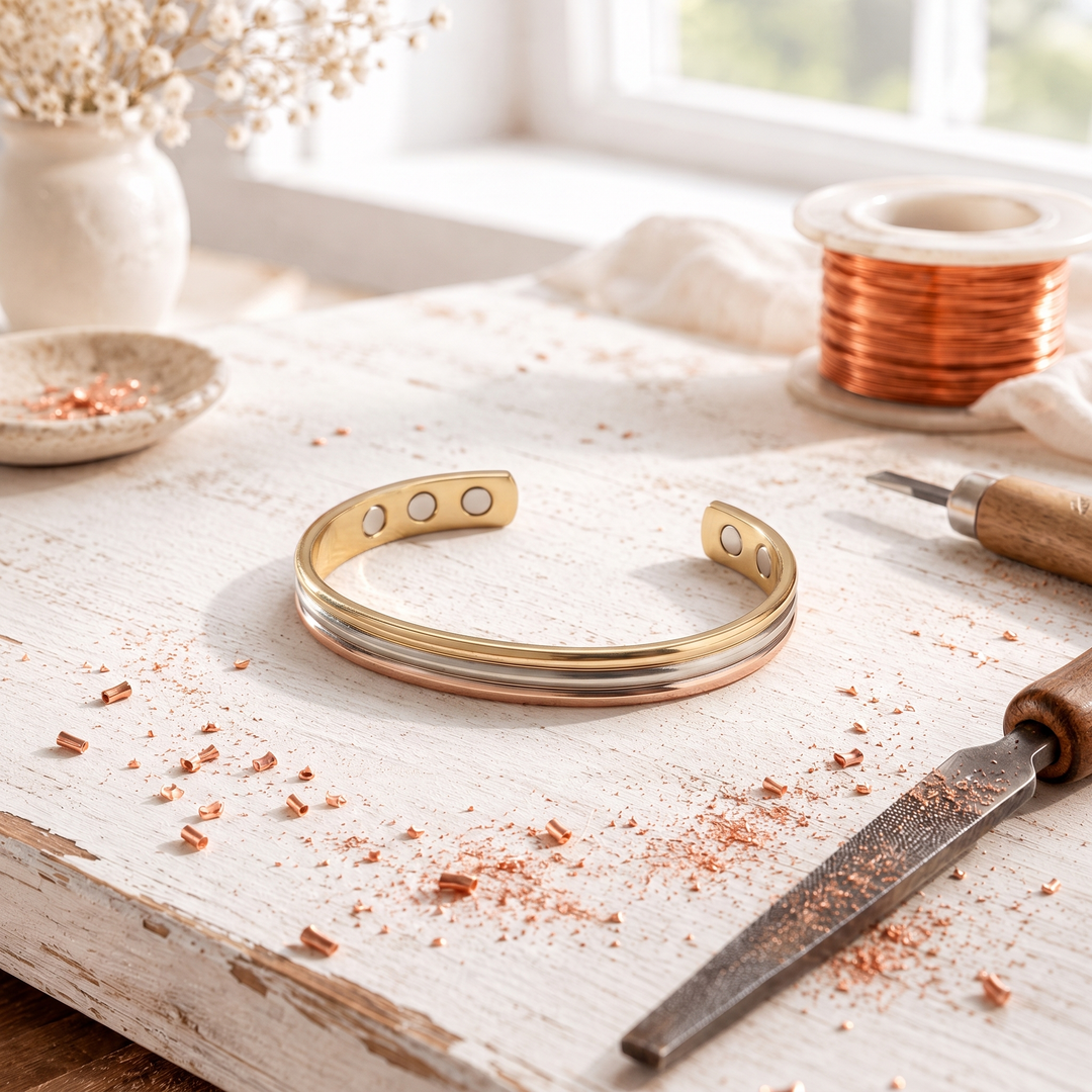 Claudia | Hand-Finished Copper Bracelet
