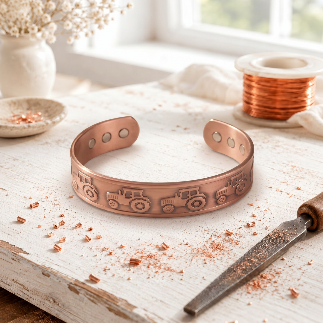 Penelope | Hand-Stamped Copper Bracelet